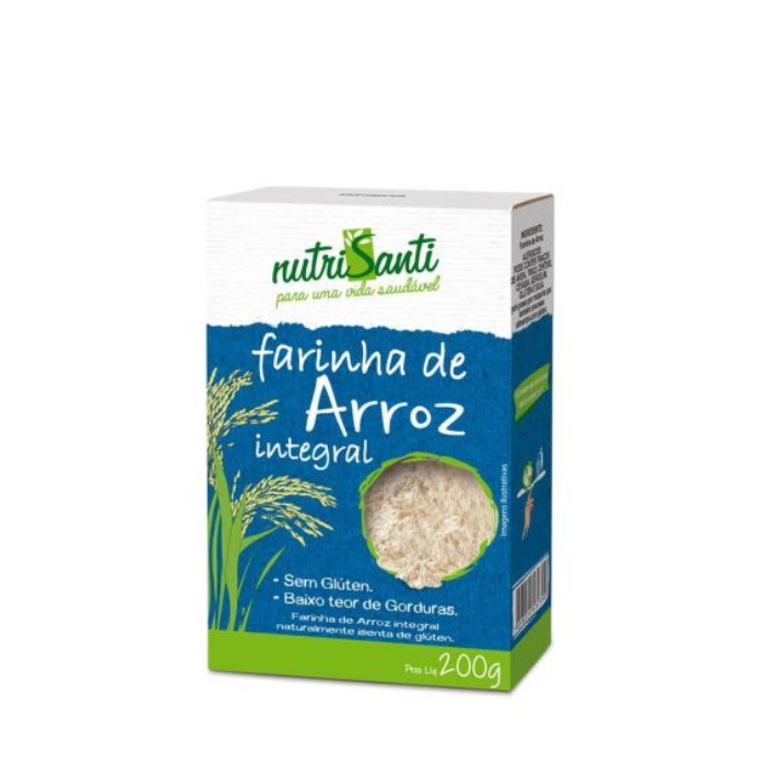 Comprar productos saludables Harina De Arroz Integral Nutrisanti 200Gr  Envíos a todo el Paraguay
