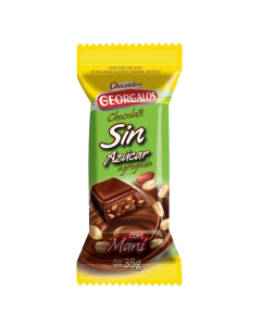Barra de Chocolate con Maní Georgalos 35gr