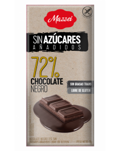 Barra de Chocolate Negro 72% S/Azucar Befit 75gr