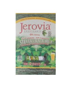 Edulcorante Stevia Jerovia caja con 200 sobres