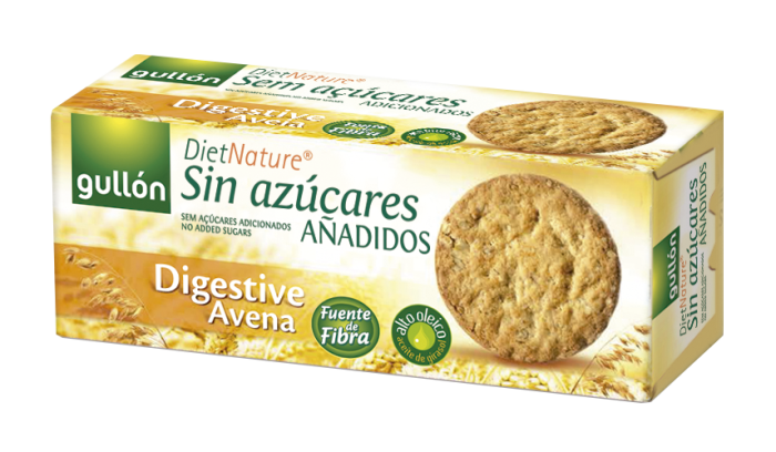 Gullón Galletas digestive Avena sin azúcar 410gr : : Alimentos  y Bebidas